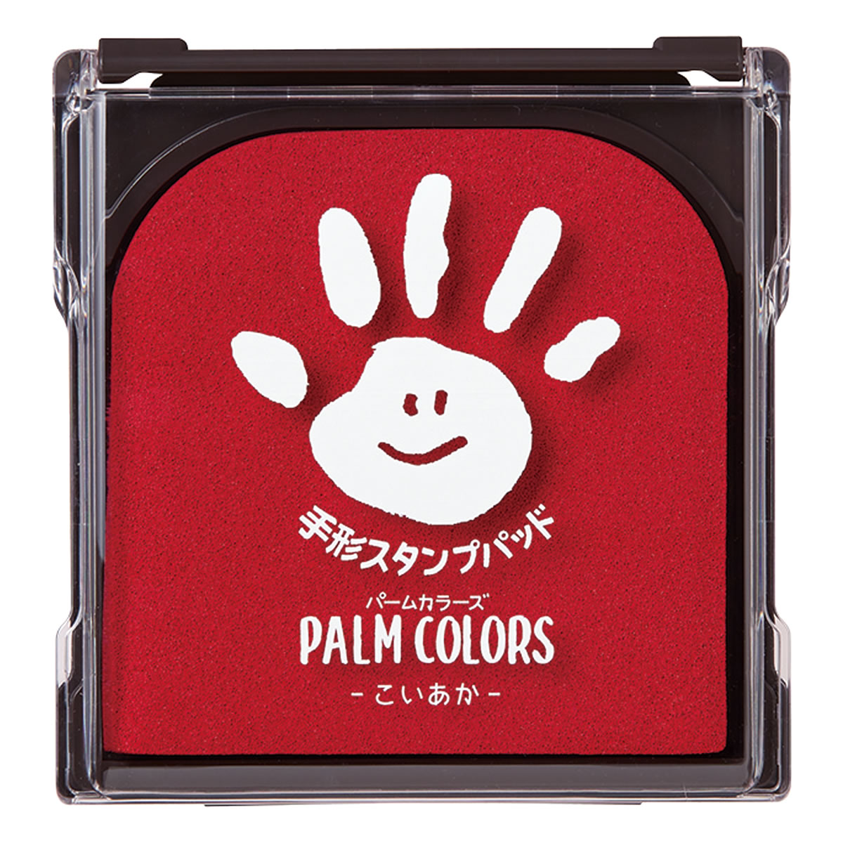 シャチハタ/手形スタンプパッド パームカラーズ/PalmColors/こいあか/[HPS-A/H-CR]/コード:39021